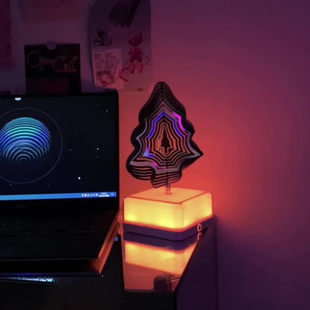 3D Rotating Night Light